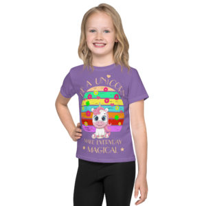 „Be a unicorn“ T-Shirt für Kinder