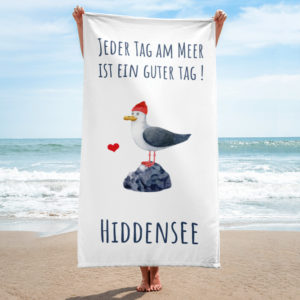 Großes „Jeder Tag am Meer – Hiddensee“ Strandtuch
