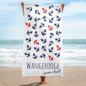 Großes „Wangerooge – meine Insel“ Strandtuch