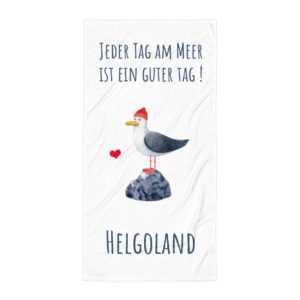 Großes „Jeder Tag am Meer – Helgoland“ Strandtuch