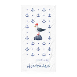 „Lieblingsinsel Helgoland“ Strandtuch groß