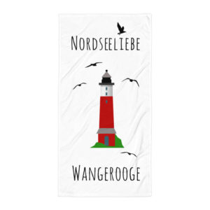„Nordseeliebe Wangerooge“ Strandtuch groß