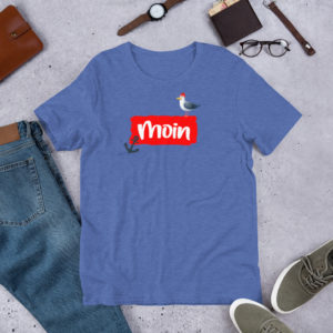 Stylisches „Moin mit Anker und Möwe“ T-Shirt