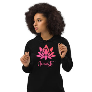 Wunderschöner „Namaste´ Lotusblume“ Bio Hoodie