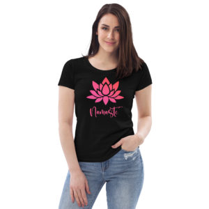 Wunderschönes „Namaste´ Lotusblume“ Bio T-Shirt