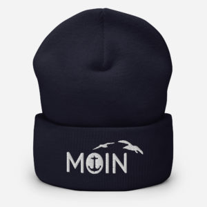 Kuschelige „MOIN mit Möwen“ Mütze
