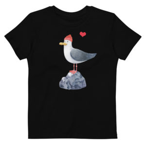 Bio-Baumwoll-T-Shirt für Kinder “Liebesmöwe”