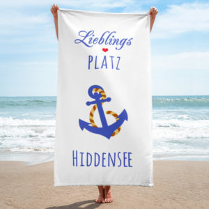 Großes „Lieblings PLATZ Hiddensee“ Strandtuch