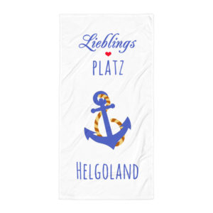 Großes “Lieblings PLATZ Helgoland” Strandtuch