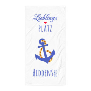 Großes „Lieblings PLATZ Hiddensee“ Strandtuch