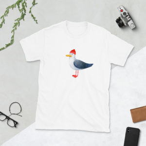 Cooles “Möwe” Unisex T-Shirt