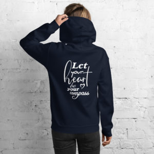 Kuscheliger „Let your heart be your compass“ Hoodie