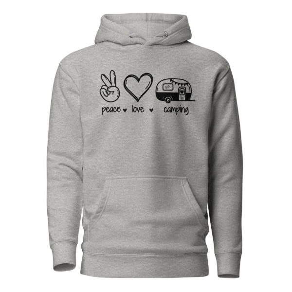 Total kuscheliger "peace - love - camping" Hoodie