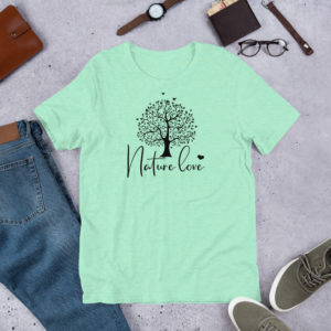 Weiches, bequemes „Nature love“ T-Shirt