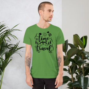 Sehr bequemes „Time to travel“ T-Shirt