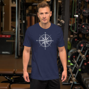 Stylisches, weiches „Kompass“ T-Shirt