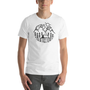 Weiches „Mountain camping“ T-Shirt