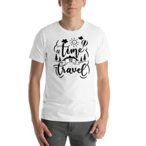 Sehr bequemes „Time to travel“ T-Shirt