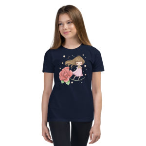 Zauberhaftes “Rose magic” T-Shirt für Kinder