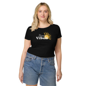 Bio-T-Shirt für Damen “Happyvibez”