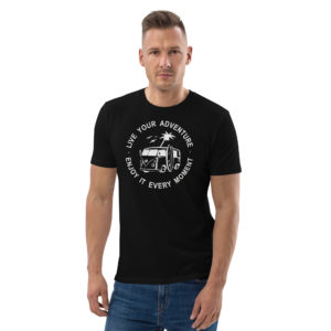 Bequemes Bio-Baumwoll-T-Shirt “Camping Liebe” Unisex