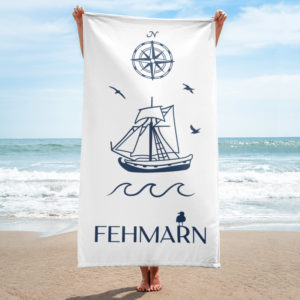 Großes “Fehmarn sailing” Strandtuch