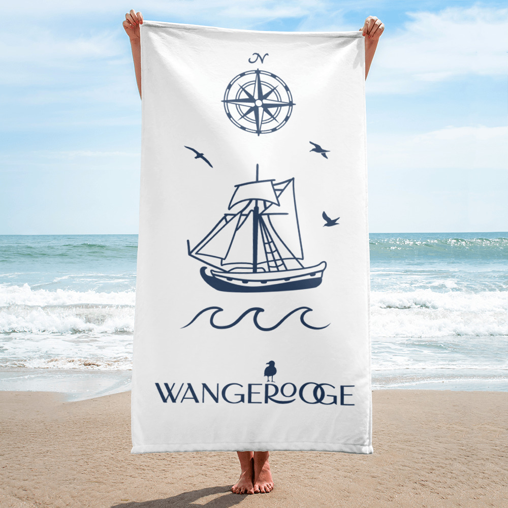 Großes “Wangerooge sailing” Strandtuch