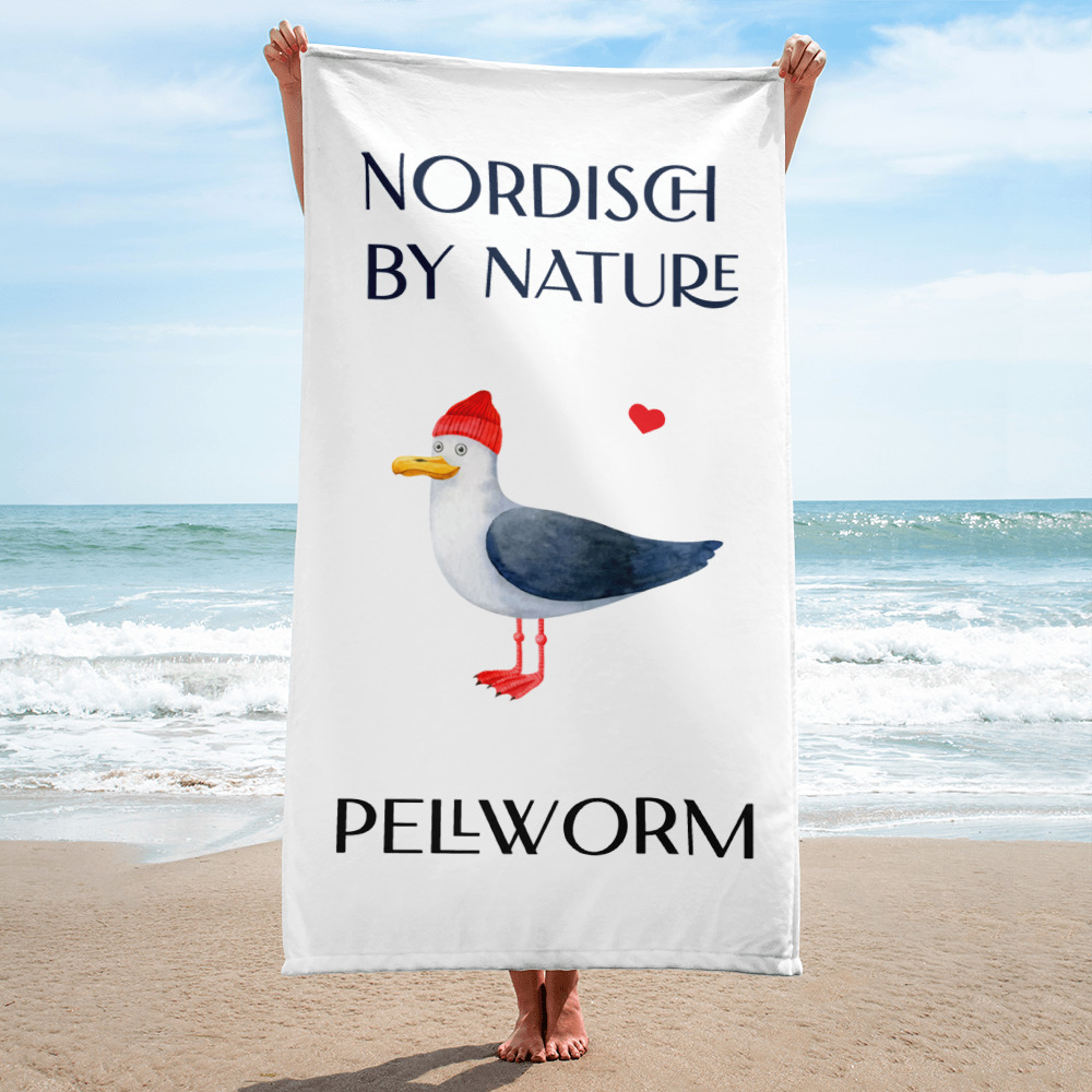 Großes “Nordisch by nature – Pellworm” Standtuch