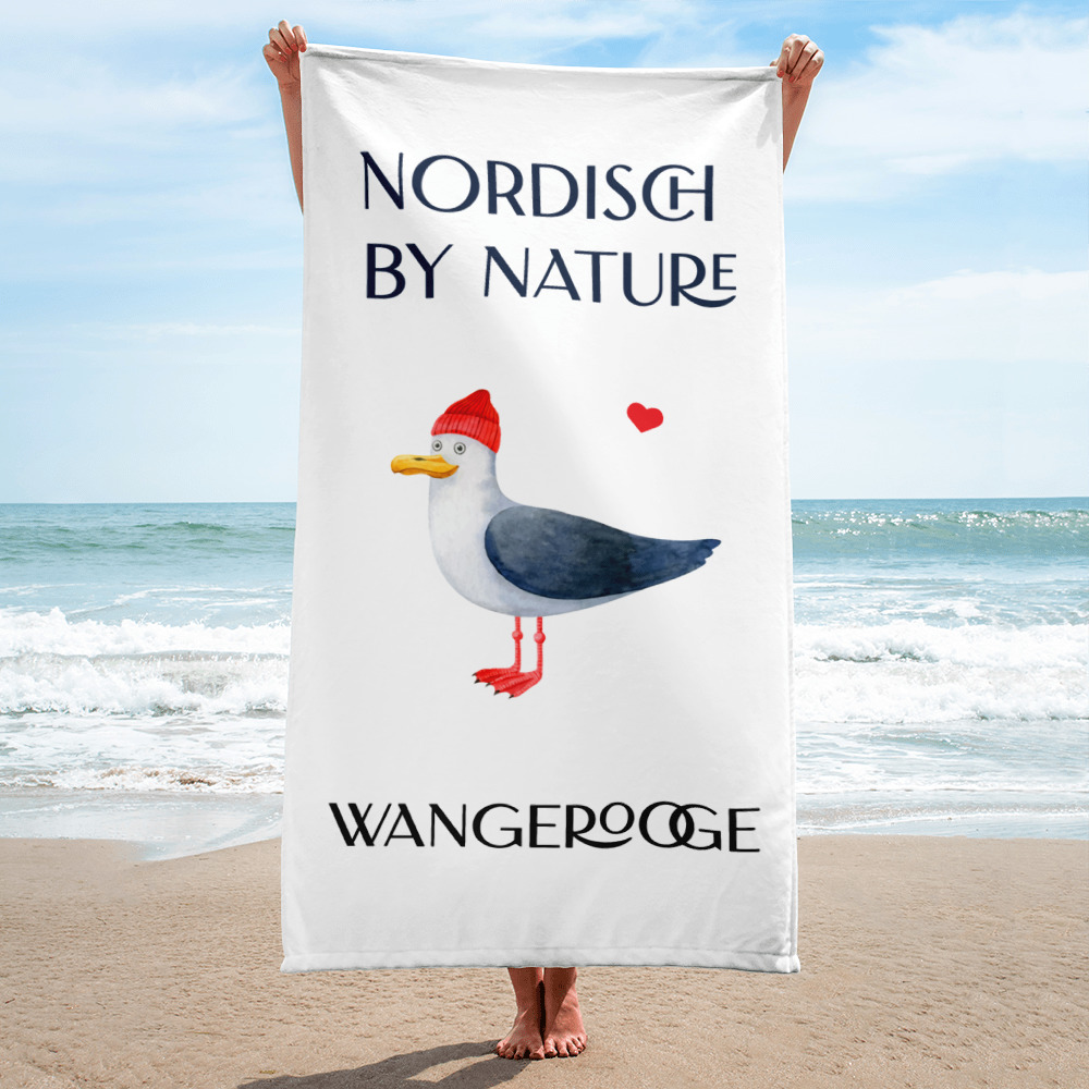 Großes “Nordisch by nature – Wangerooge” Strandtuch