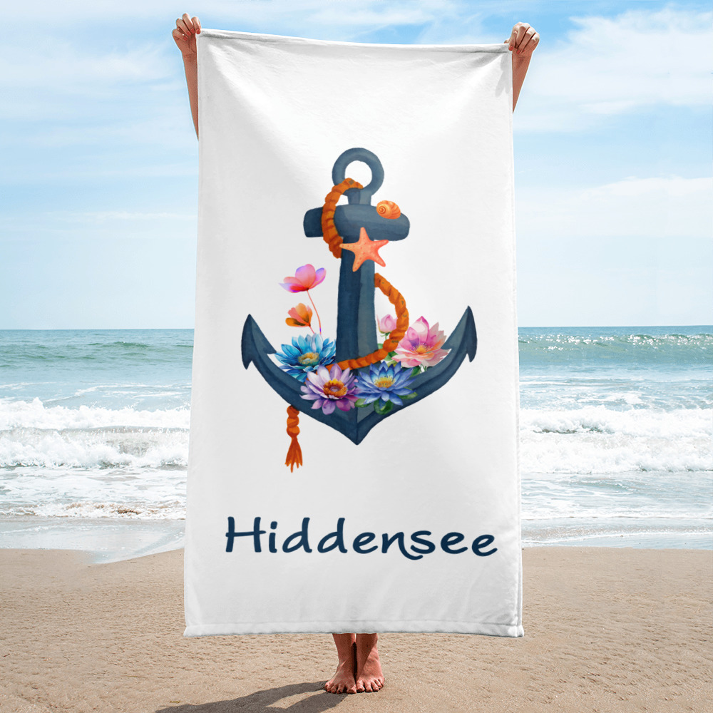 Strandlaken “Blumenanker Hiddensee” groß