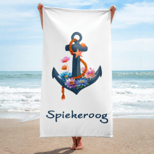 Strandlaken “Blumenanker Spiekeroog” groß
