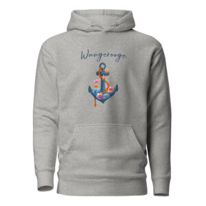 Stylischer Hoodie “Blumenanker Wangerooge”