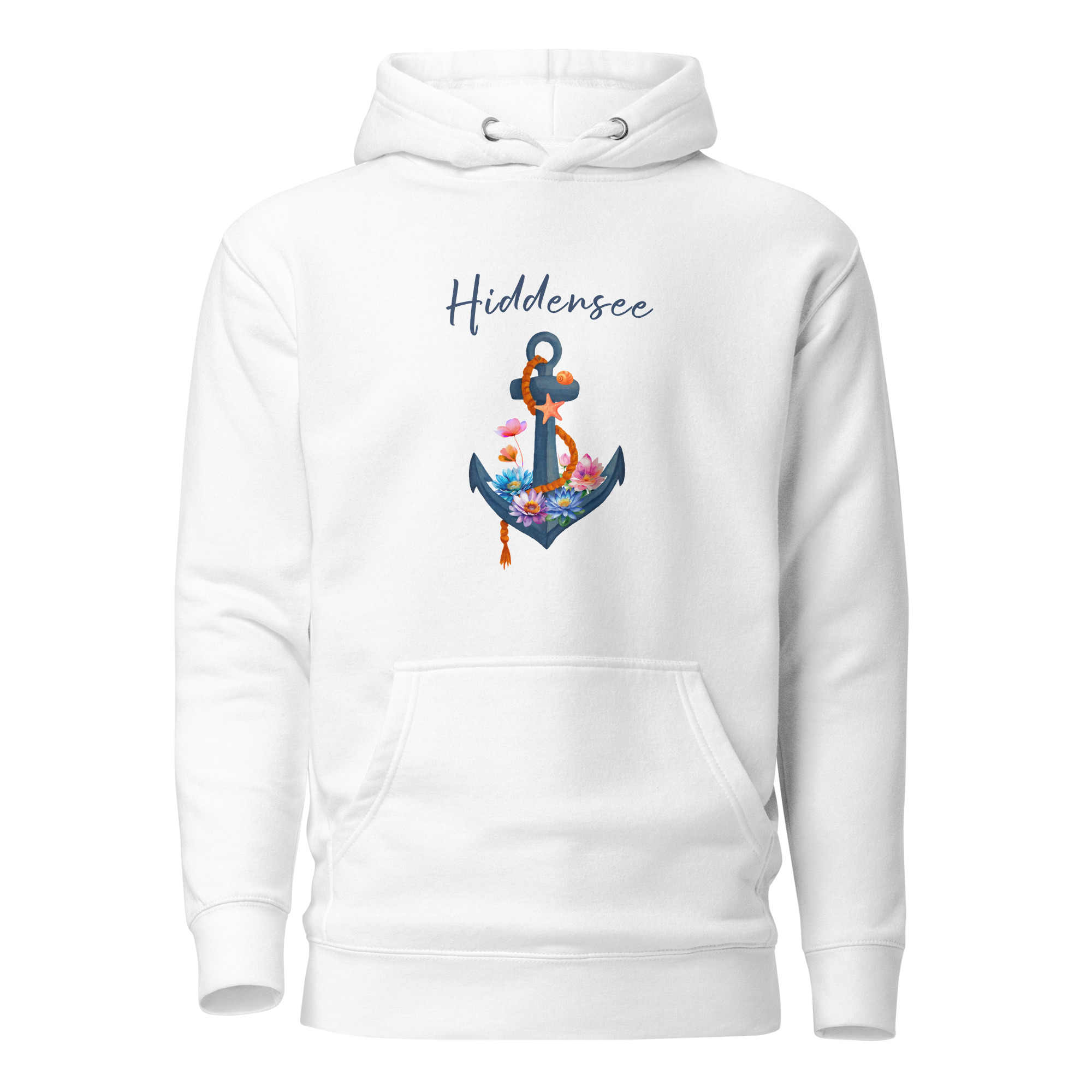 Stylischer Hoodie “Blumenanker Hiddensee”
